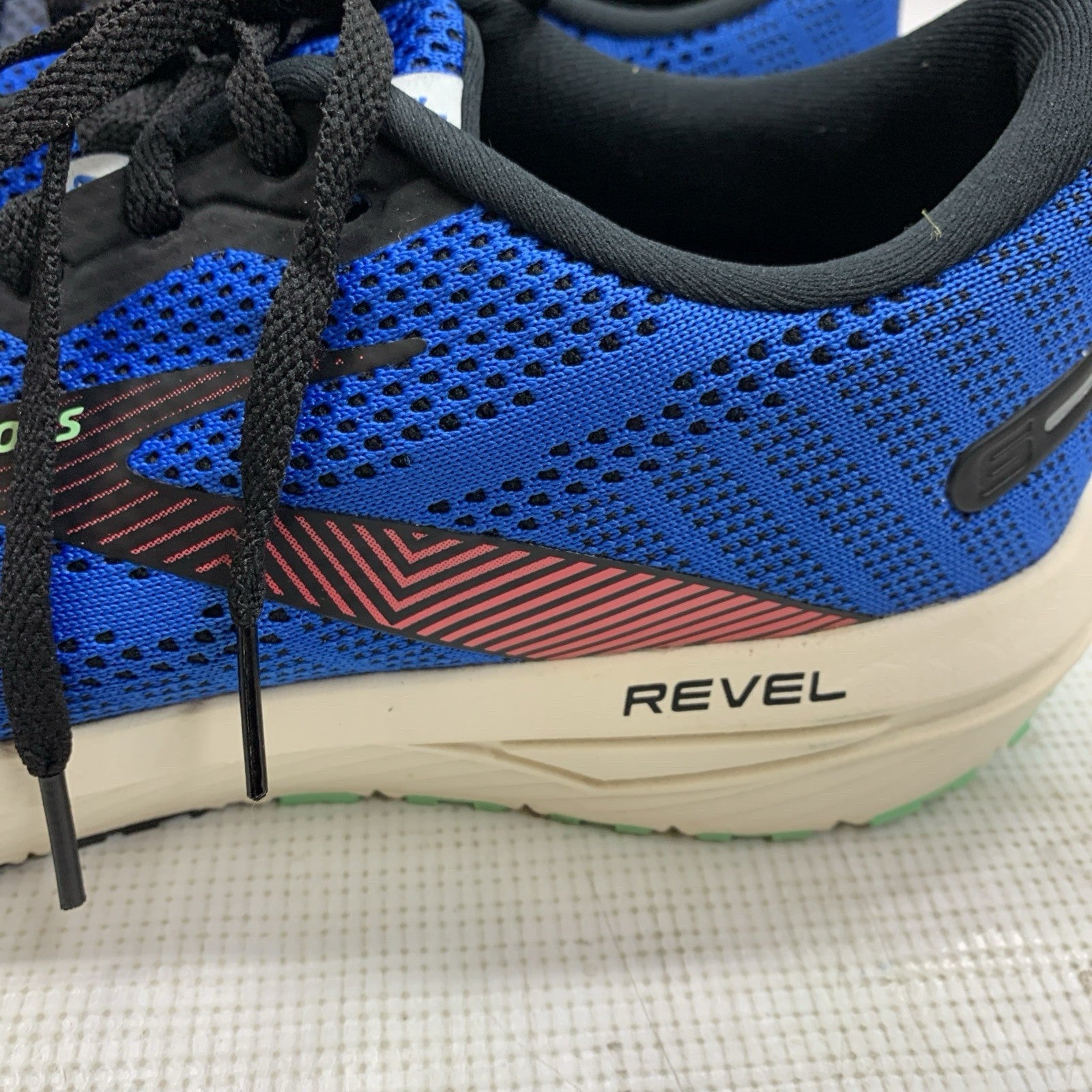 Brooks Revel 6 Men’s All-Day Responsive Shoes Blue/White Size 12 Lace-up Sneaker