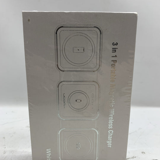 UCOMX Nano 3 in 1 Portable Magnetic Wireless Charger Black for Multple Device