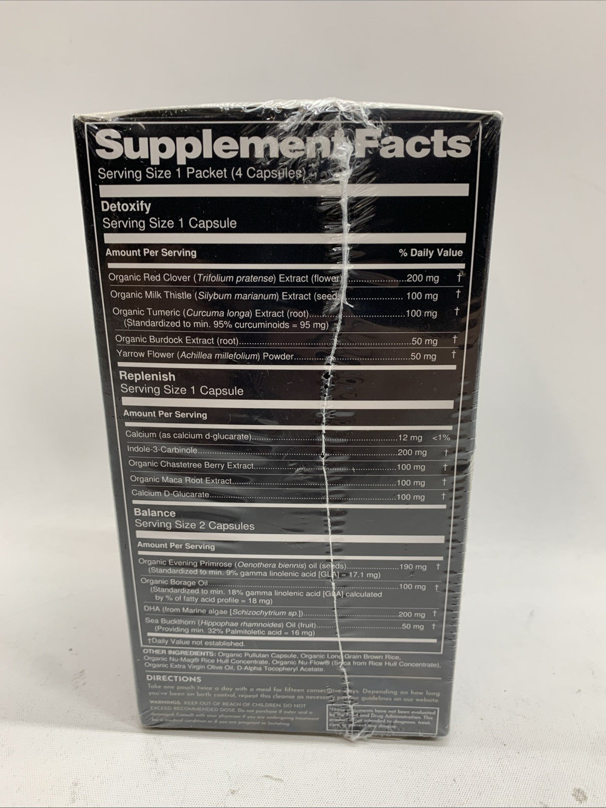 Toxic Breakup Birth Control Detox Cleanse Supplement 3n1 Restore Hormone Balance