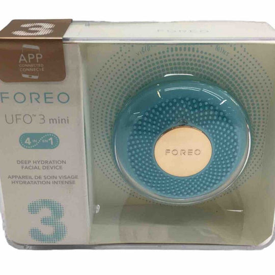 FOREO UFO 3 MINI Deep Hydration Facial Device Mask Infuser LED Therapy Artic Blu