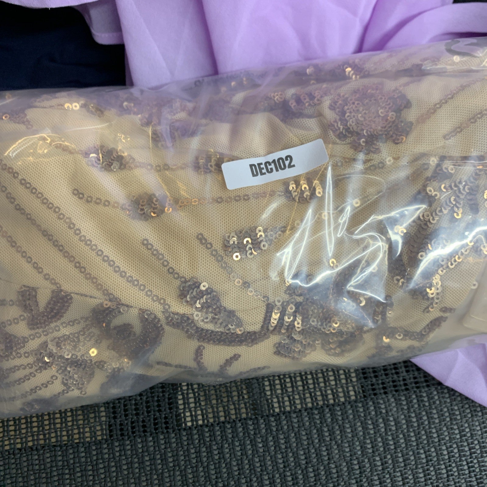 XUIBOL Women's Short Sleeve Sequin Mermaid Evening Formal Dress Size Medium