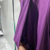 GRACE KARIN Cocktail Party Dress Sleeveless Ruched Size Large Purple Front Drape