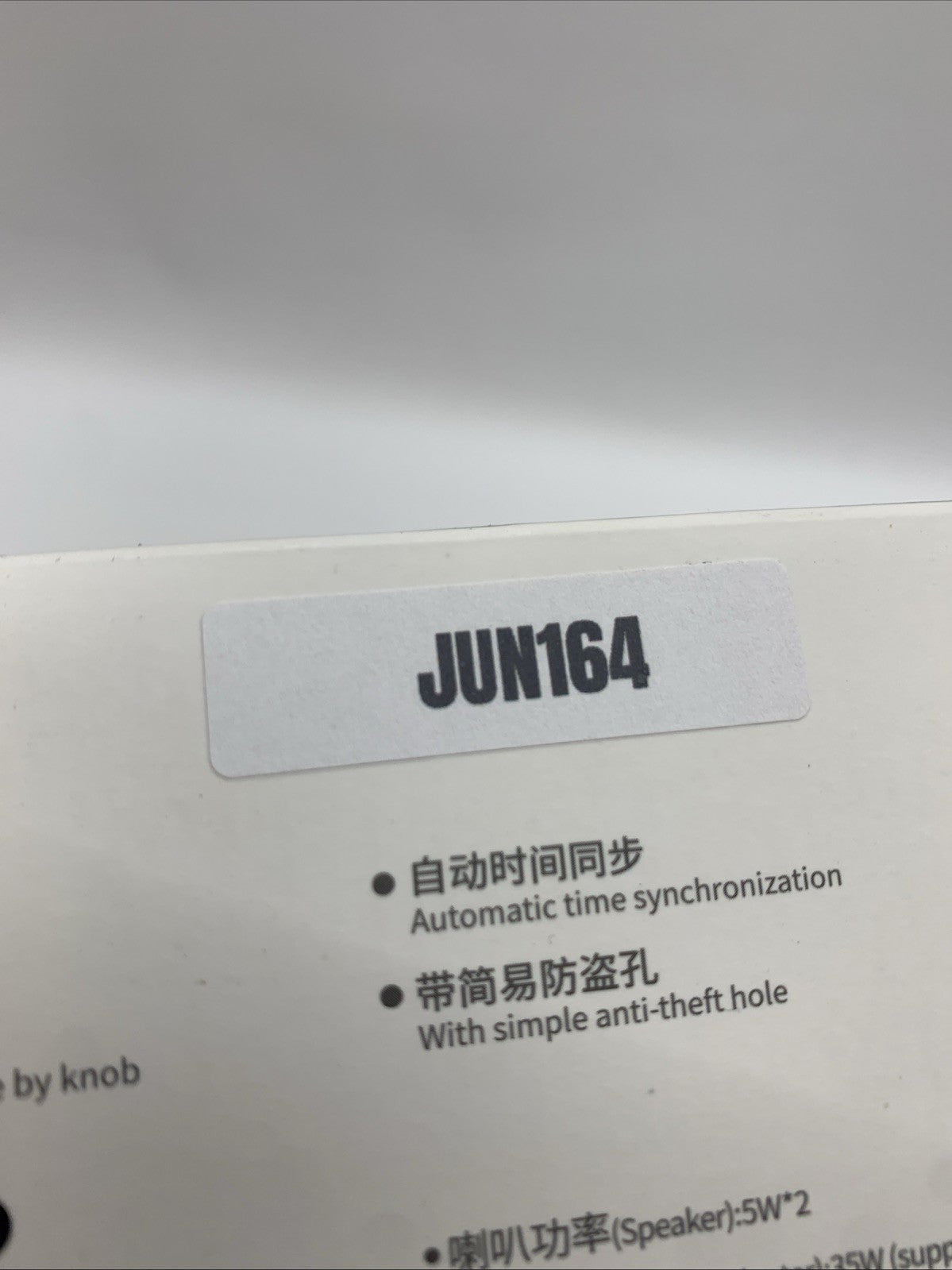 Flyshow BT606 Clock Radio With Wireless Charging & built-in Bluetooth speaker