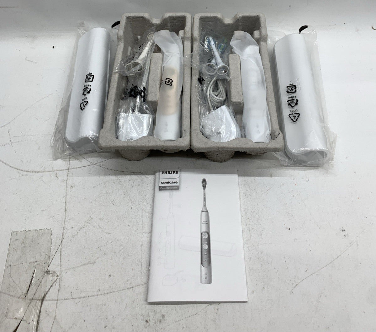 Philips Sonicare Professional Clean HX7513/71 Electric Power Toothbrush - 2 PACK