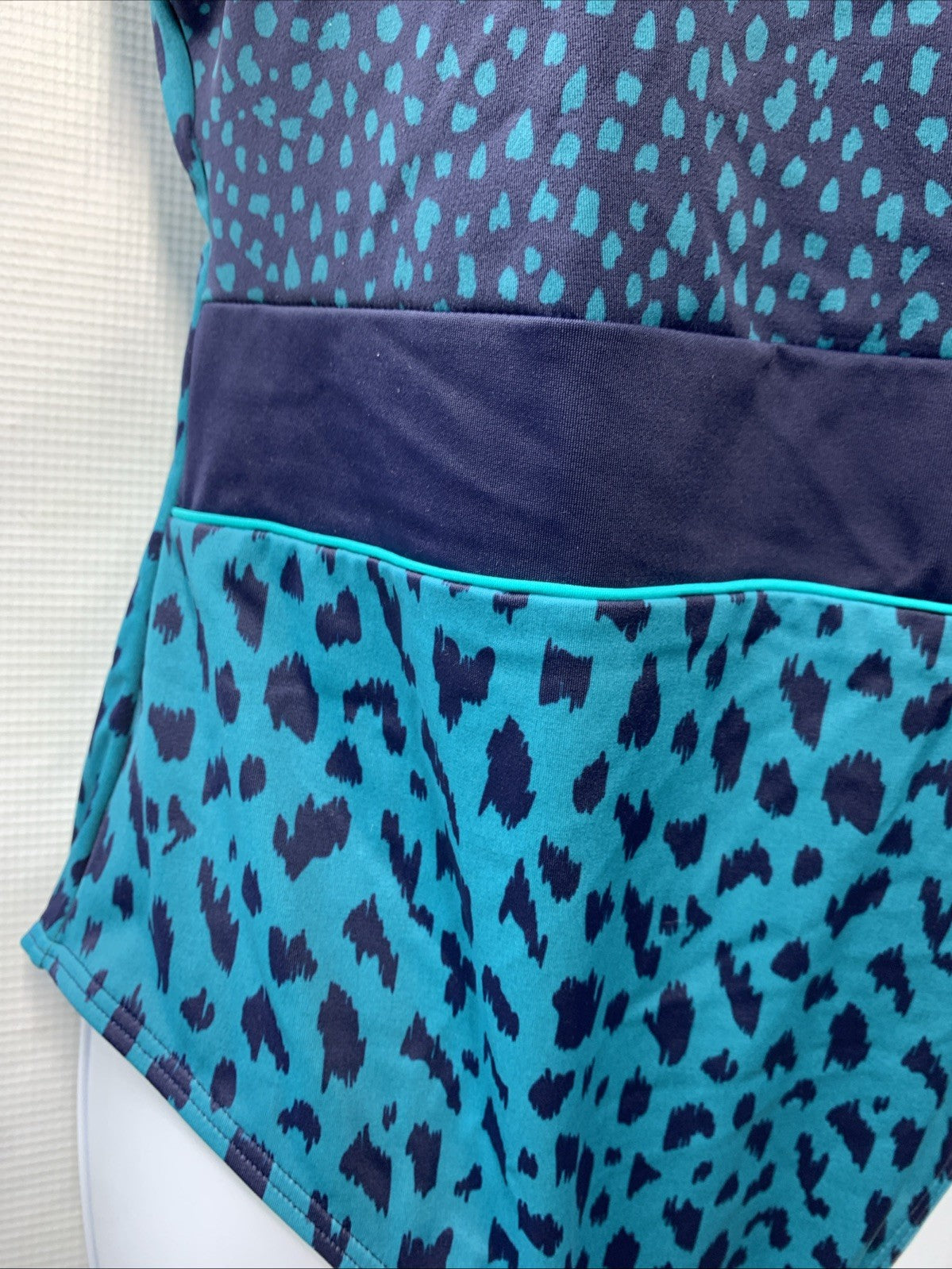 Amoena Womens Standard Manila High Neckline One-Piece Swimsuit Size 14C Swimwear