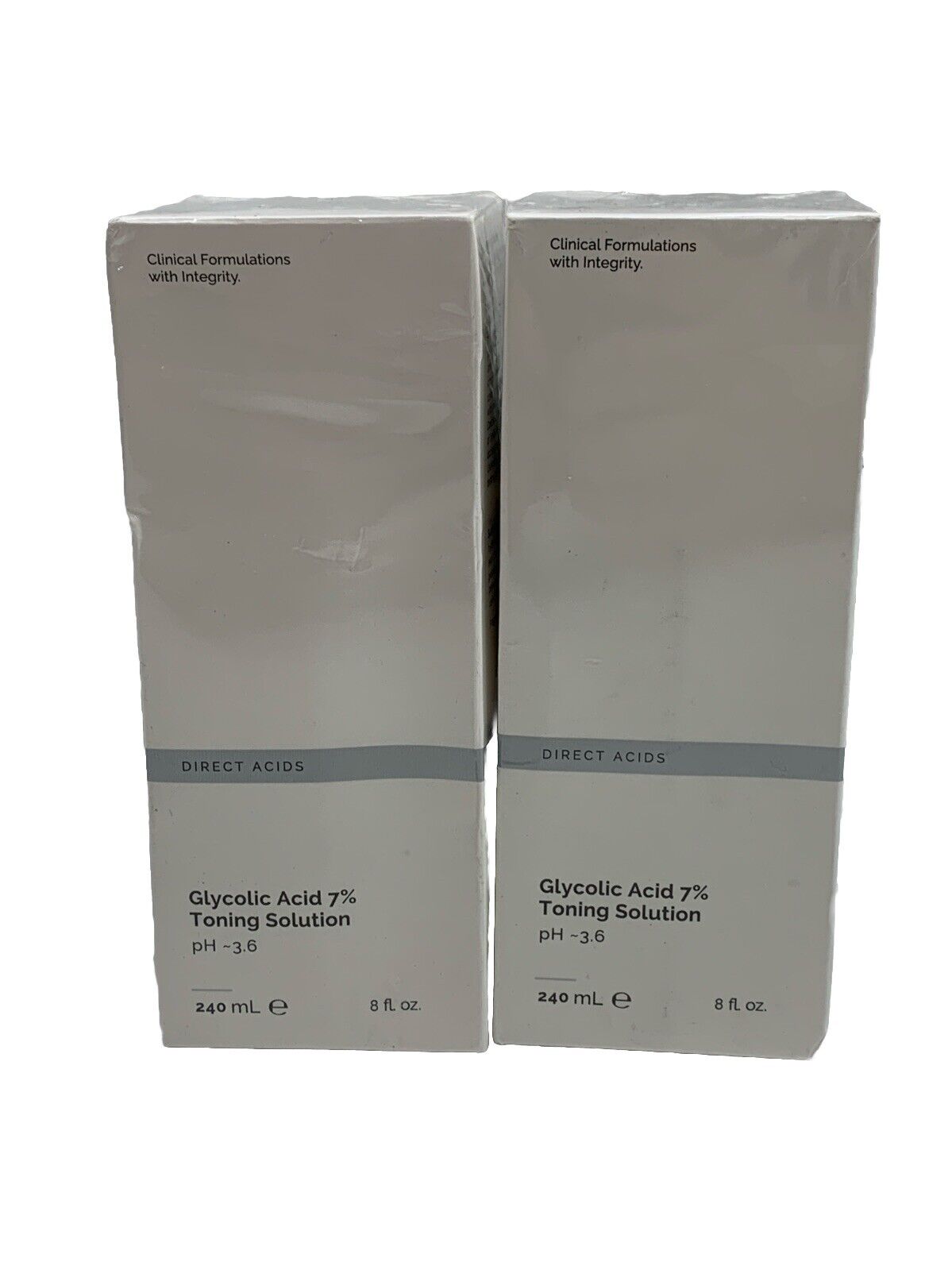 Glycolic Acid 7% Toning Resurfacing Solution 240ML Facial Exfoliation - 2 Pack
