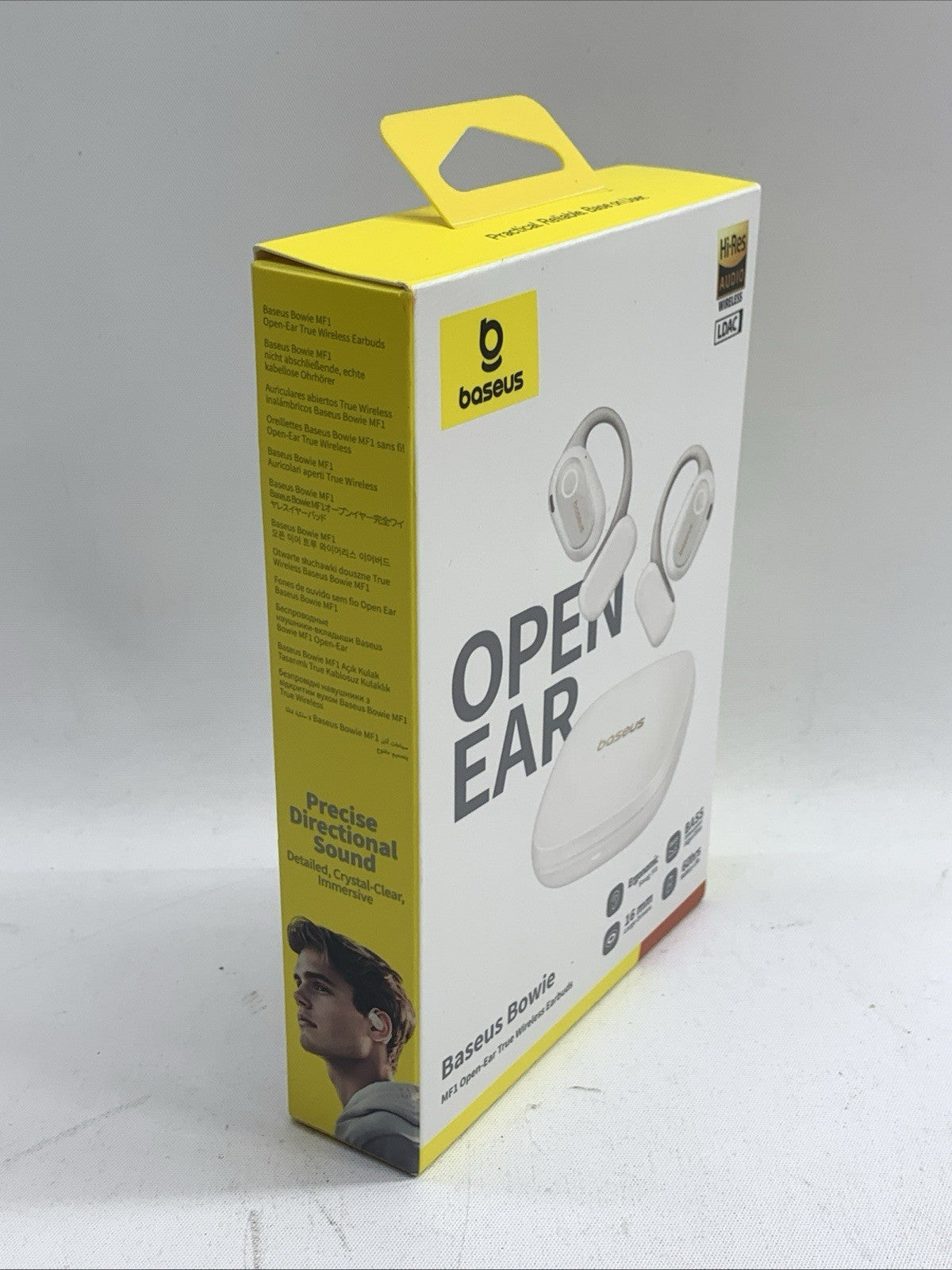 Baseus Bowie MF1 Open-Ear True Wireless EarbudsLDAC HiRes Audio60H Battery White