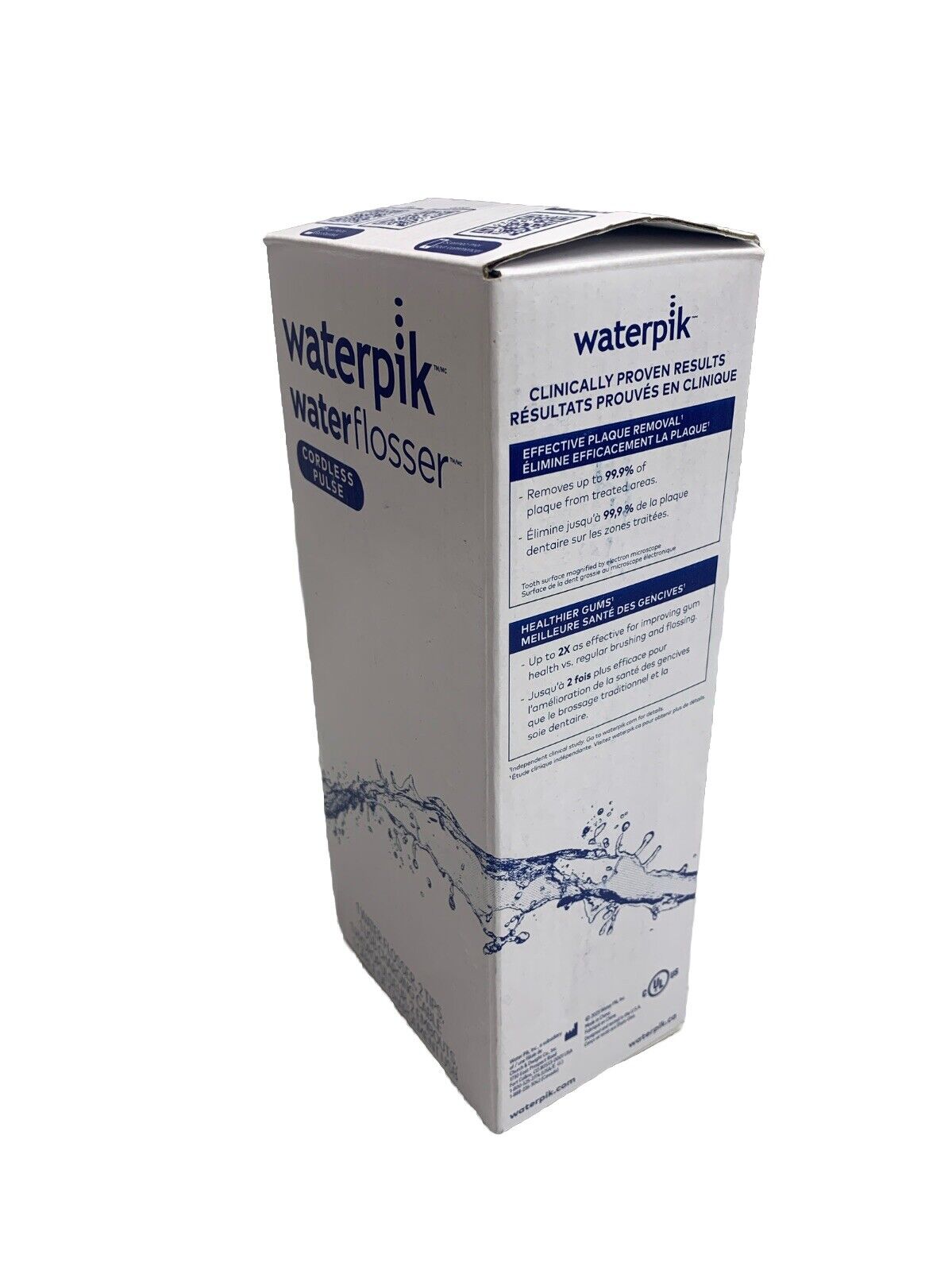 Waterpik Cordless Pulse Rechargeable Portable Water Flosser WF-20 Portable Blue
