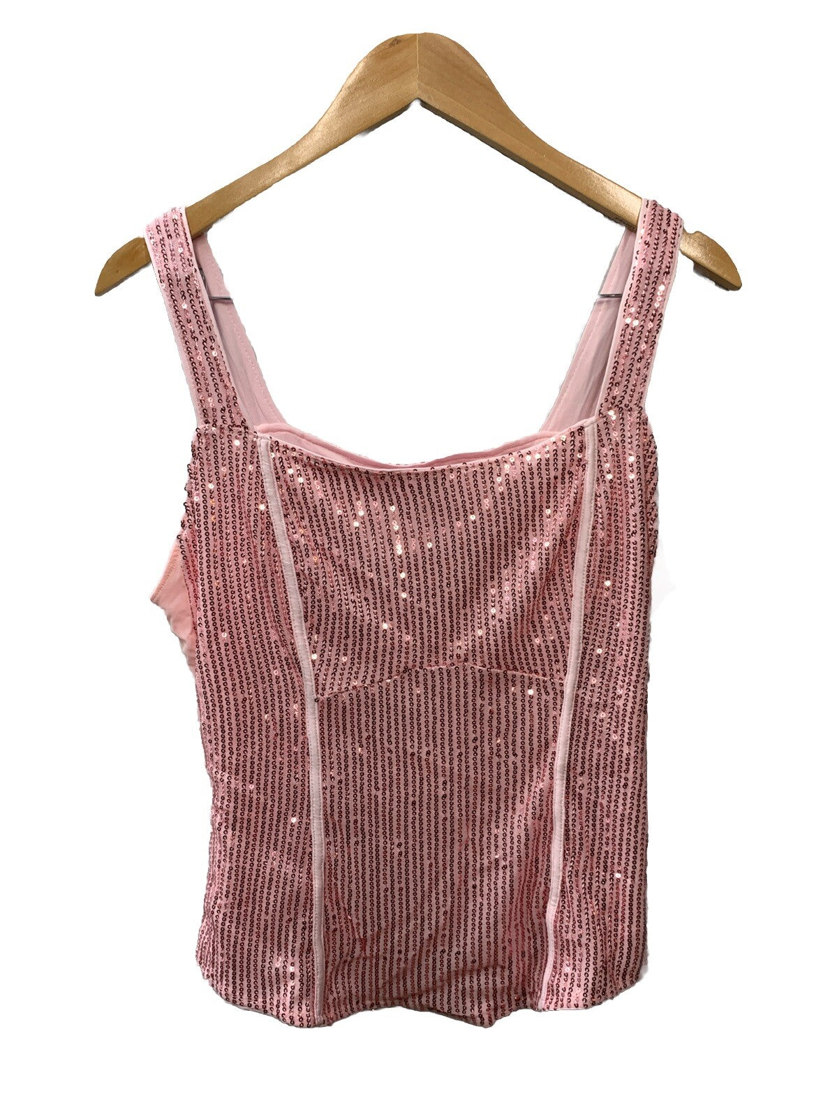 GRACE KARIN Sequin Tank Tops for Women Bustier Corset Top Sleeveless Size L