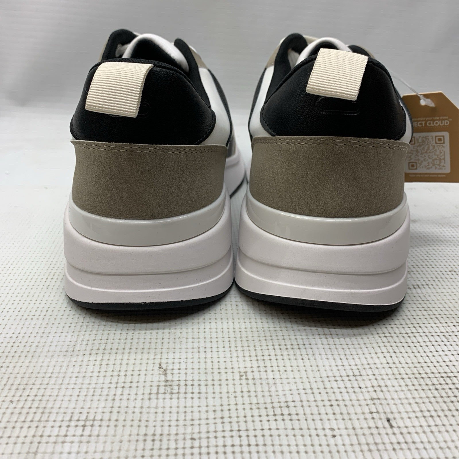 Project Cloud Men's White/Black/Tan Kurt A Performance Shoes Sneakers Size 11