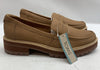 Women's Shoes TOMS CARA Casual Leather Lug Loafers 10W Tan Leather Slip-on NWT