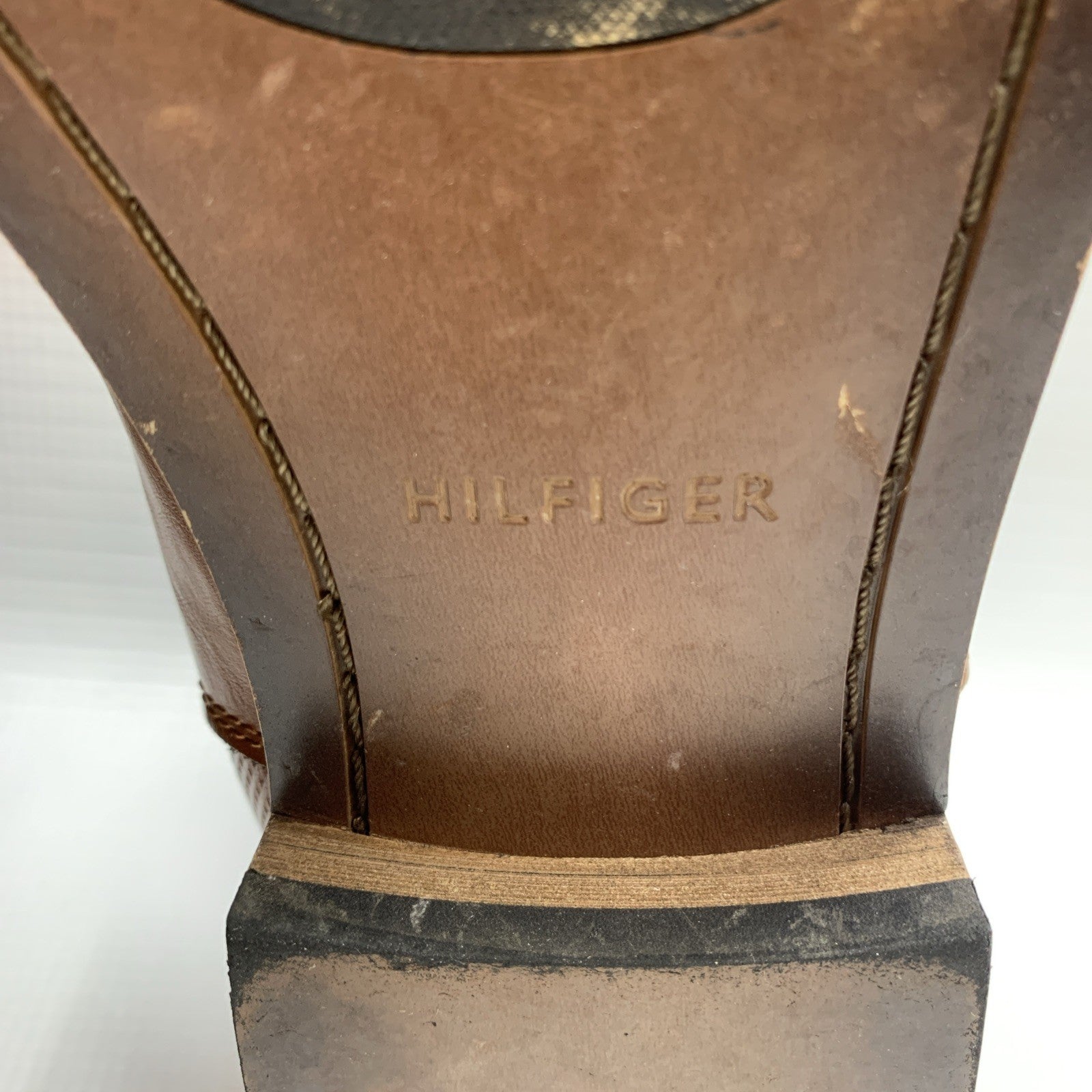 Tommy Hilfiger Men's Sesame Chelsea Dress Boots Brown Size 9M Dark Natural 120