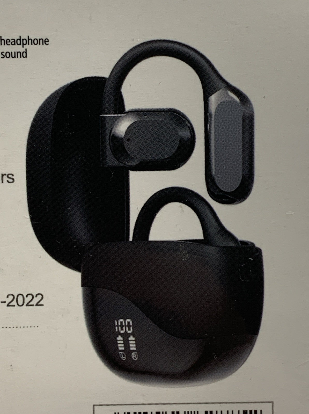 TWS Wireless Earbud Earphones HD Stereo Sound M62 Bluetooth V5.46 7-8H Black