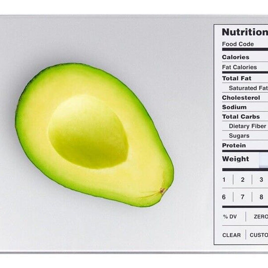 Greater Goods Nutrition Scale Food Grade Glass Calorie Counting Health Meal Prep