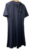 Maggy London Pleated Short Sleeve G5382M Midi 16 Dress Cocktail Party Formal