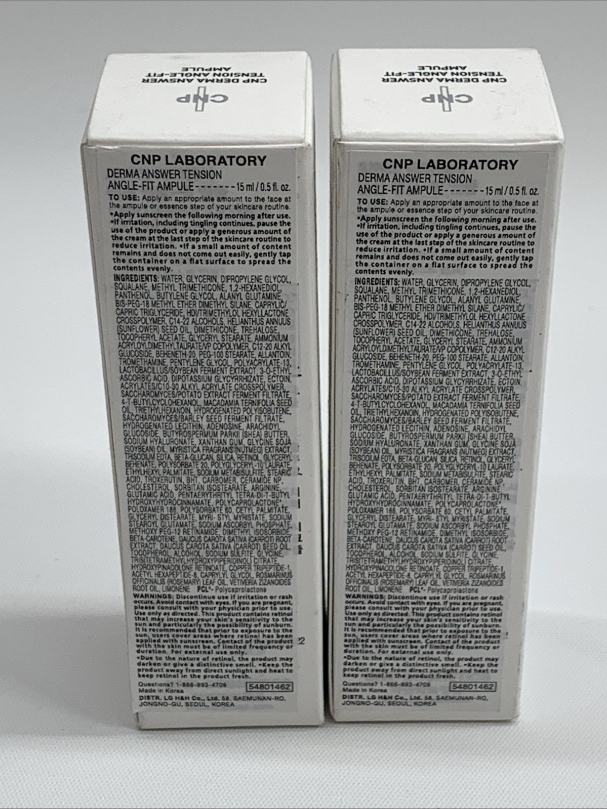 [CNP LABORATORY] Derma Answer Tension Angle Fit Ampule 15ml /30ml Total - 2 Pack