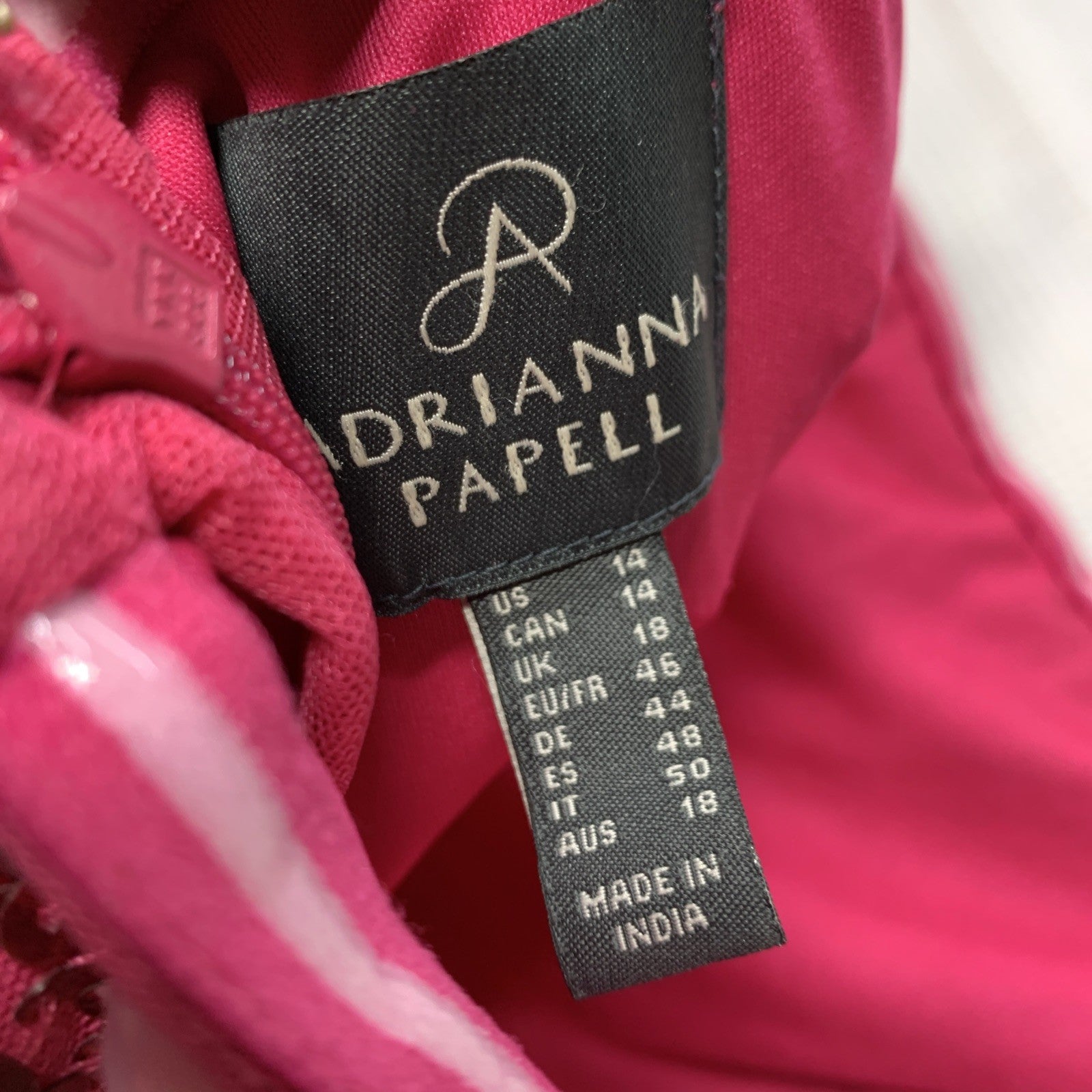 Adrianna Papell Women's Beaded Gown Cocktail Party Dress Sleeveless Size 14