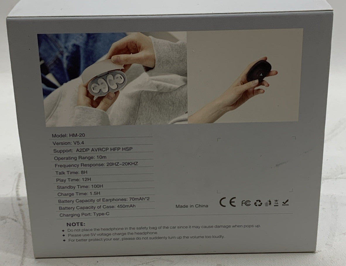 Sport And Leisure Headphones HM-20 Talk Time 8H, Play Time 12H Earphone Black