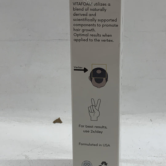 GROWPLEX Vitafoam 5% Minoxidil Foam Men & Women for Hair Regrowth - 2 fl oz