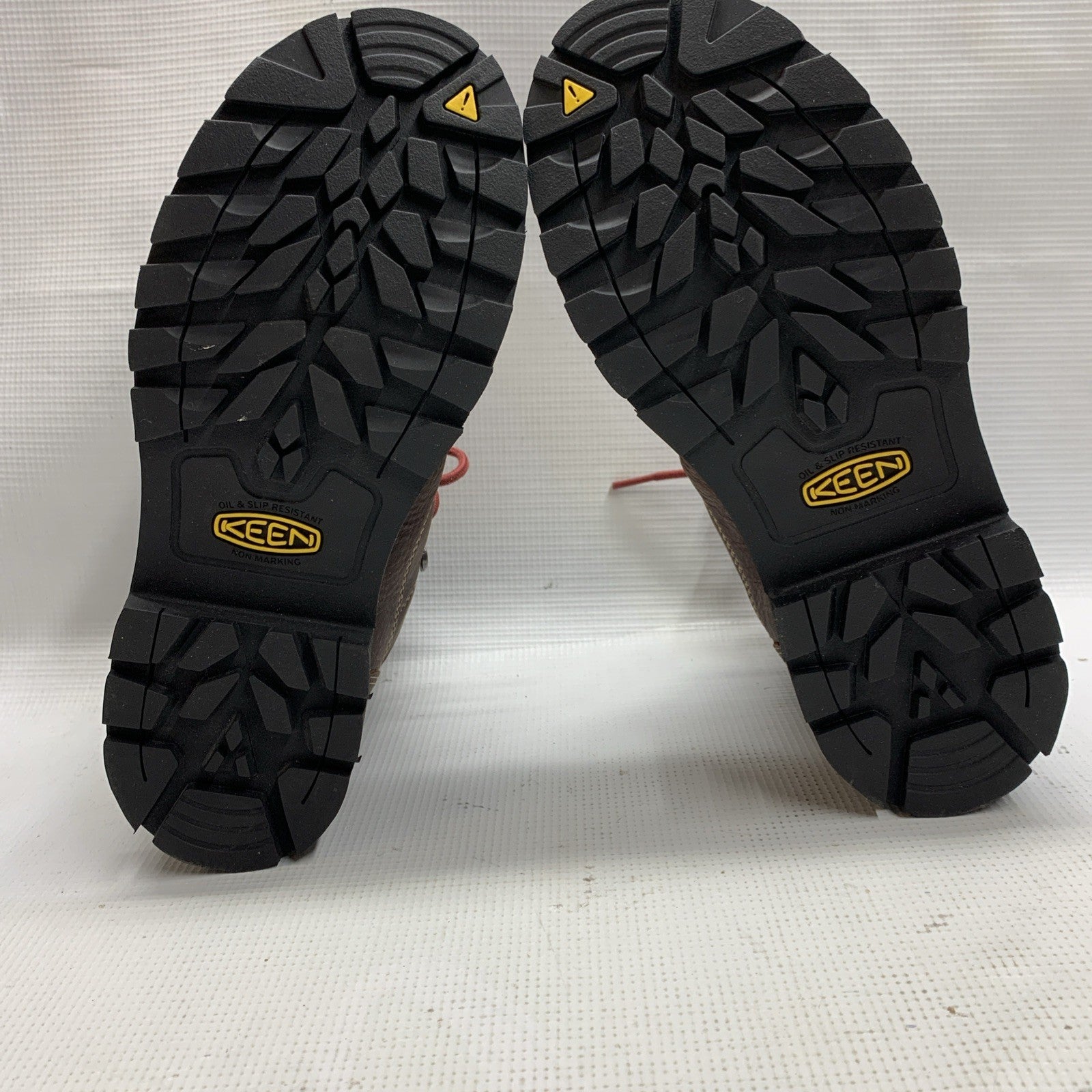 KEEN Utility Womens Seattle Alloy Toe Waterproof Work Boots Brown Size 7.5W Lace