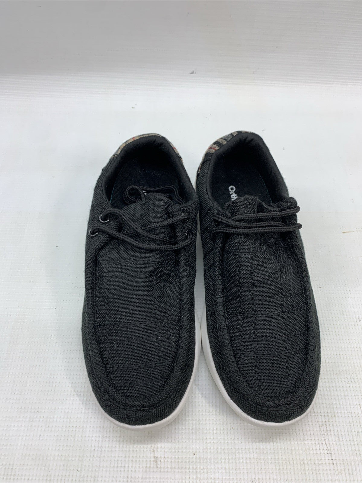 OrthoComfoot Women's Orthopedic Slip-On Lace Loafers Walking Shoes Size 7 Black