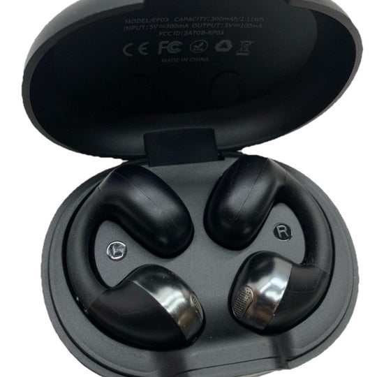EP03 Open-Ear Earbud Clip On Ergonomic Wireless Lightweight Comfort Earphone Blk