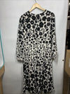 Maggy London Long Sleeve V-Neck Twist Waist Fit and Flare Cocktail Dress Size 14