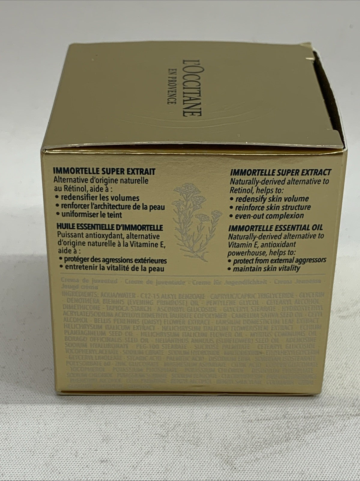 L'Occitane Immortelle Divine Cream 1.7 fl oz/50ml Facial Moisturizer Youth Cream