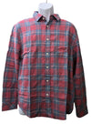Rails Wyatt Red & Blue Check Long Sleeve Flannel Shirt Mens Medium (Denim Jubi.)