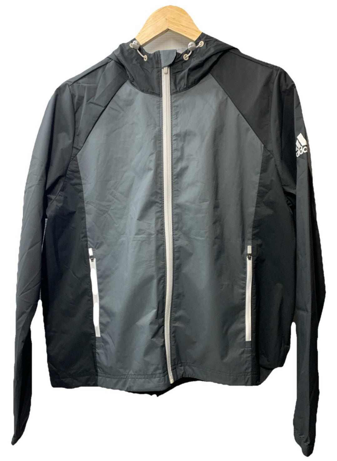 Adidas Lightweight Water Resistant Rain Provisional Jacket Size L Long Sleeve