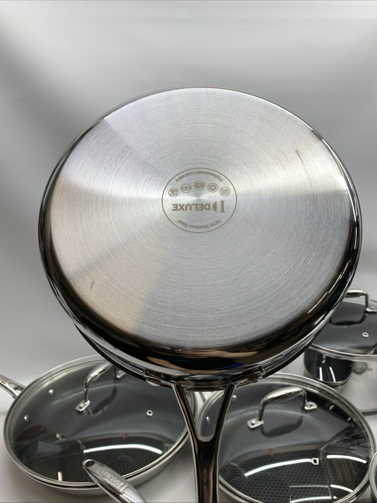 Deluxe 13 Piece Hybrid Ceramic Nonstick Stainless Steel Cookware Set Cooking
