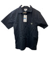 Calvin Klein Boys' Short Sleeve Woven Button-up Collared Shirt Size 18/20 Black