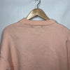 Aelfric Eden Women's Pink Yarn Threaded Dinosaur Sweater Size XS Long Sleeve