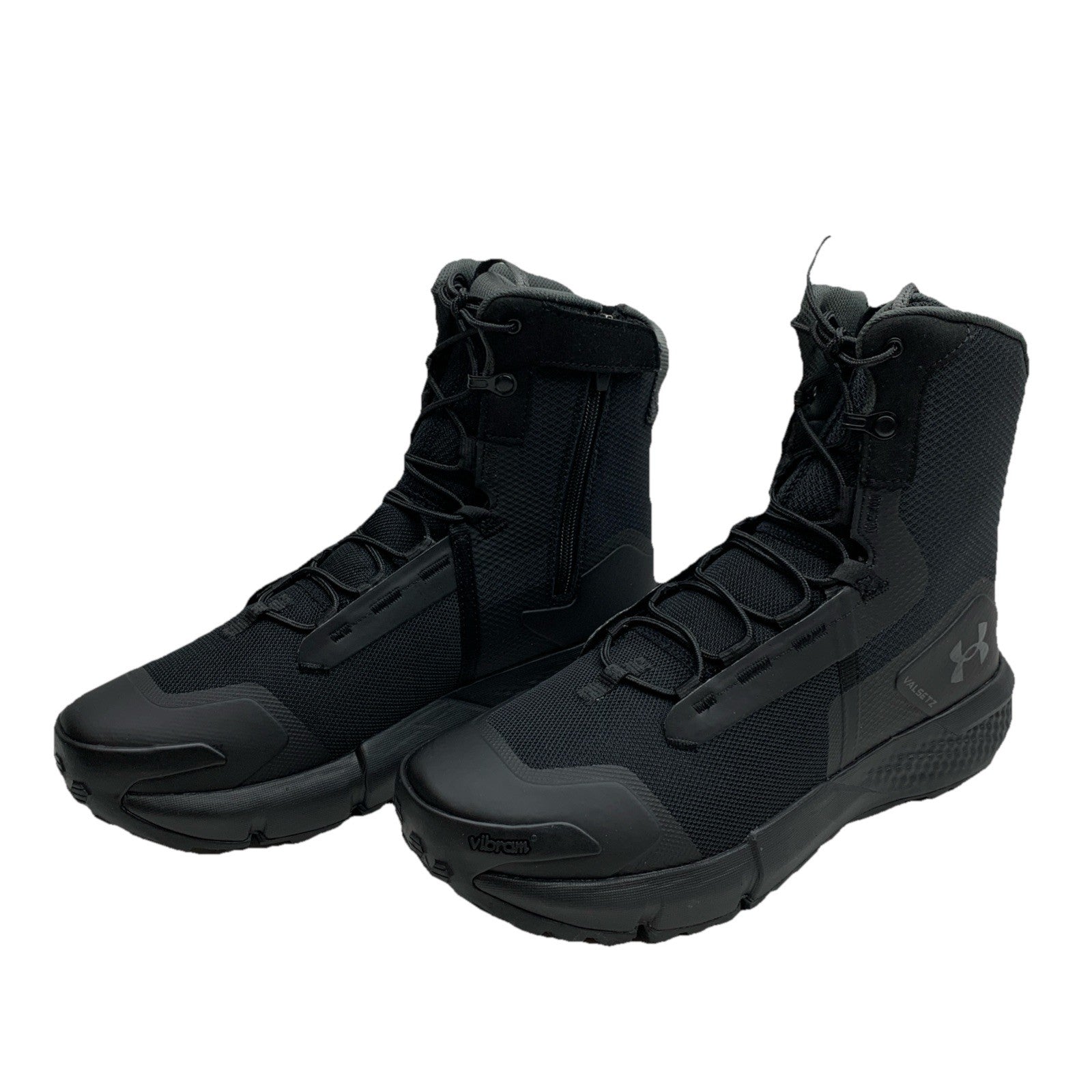 Under Armour Men's Charged Valsetz Side Zip Tactical Boots 3027383 Black Size 10