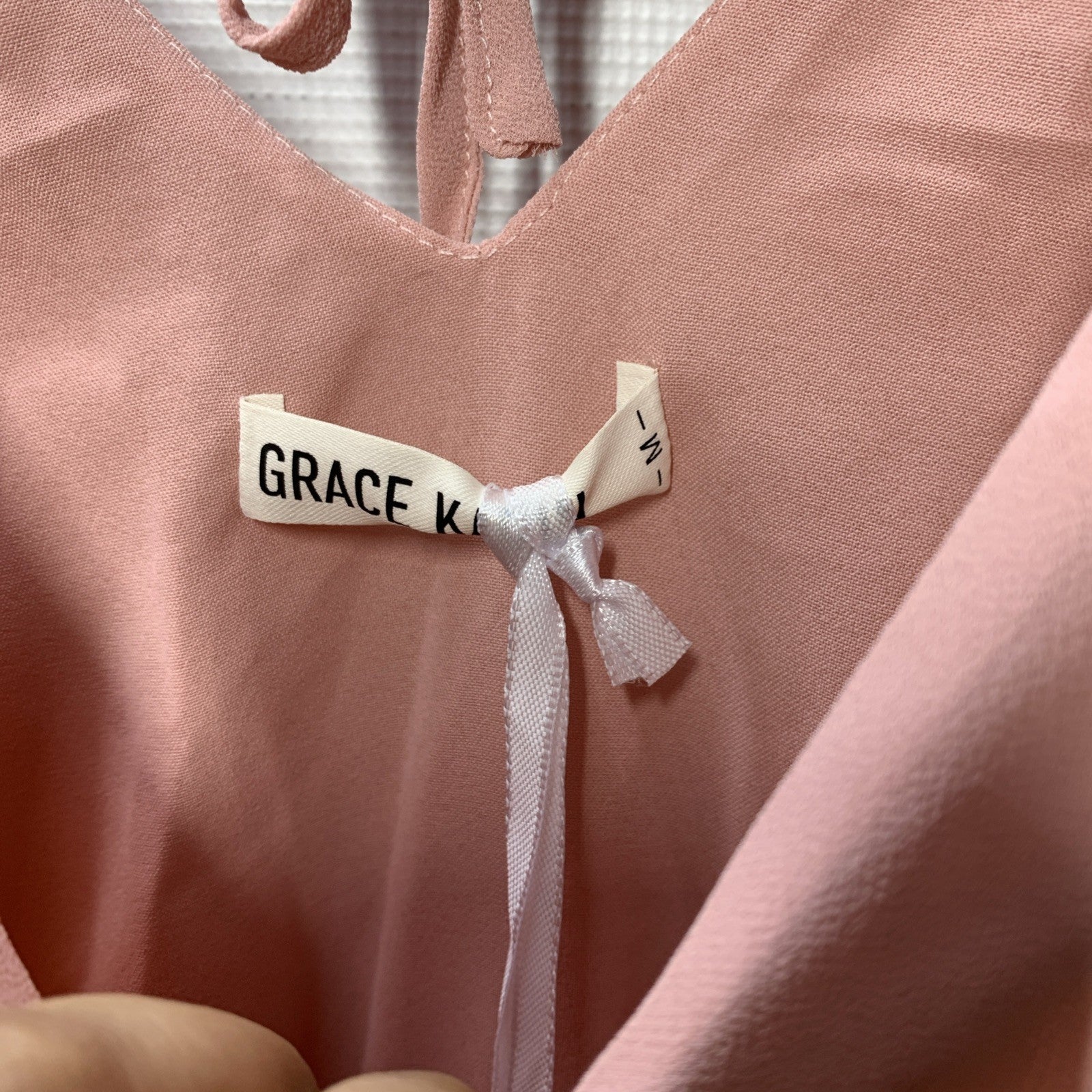 Women'S V Neck Ruffle Sleeve Summer Dress Split Flowy Tiered Midi Dress Pink Med