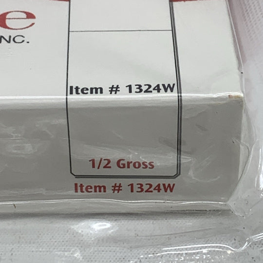 Globe Scientific Microscope Slides Glass Frosted White 1/2 Gross #1324w - 72PK