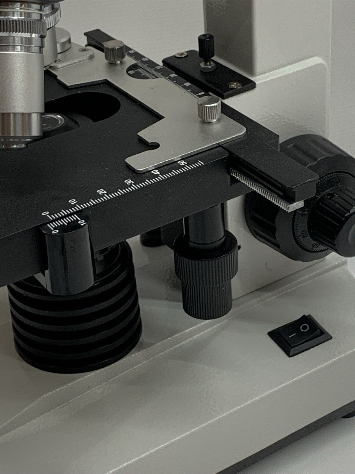 Professional Binocular Microscope with Double Layer Stage Abbe Condenser USED