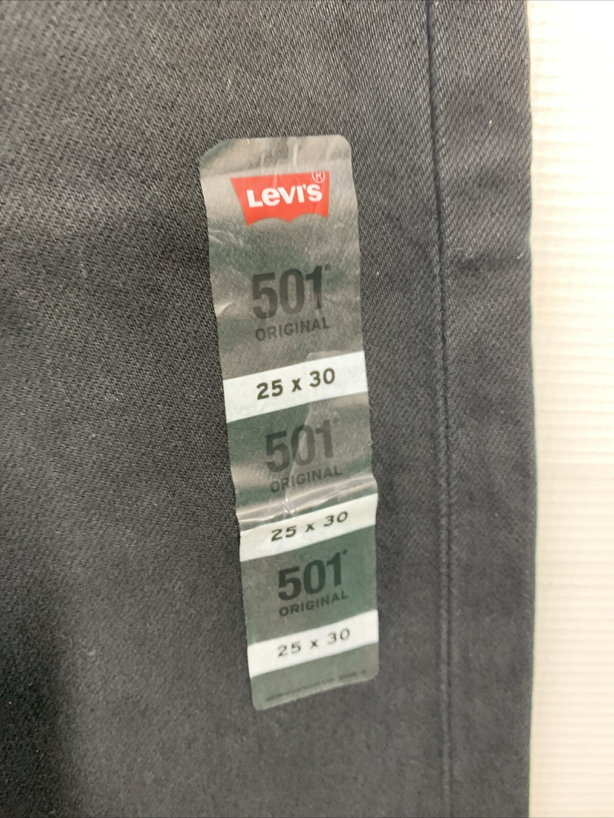 Levi's Women's 501 Original Fit Jeans Long Pants Size 25x30 Black High Rise
