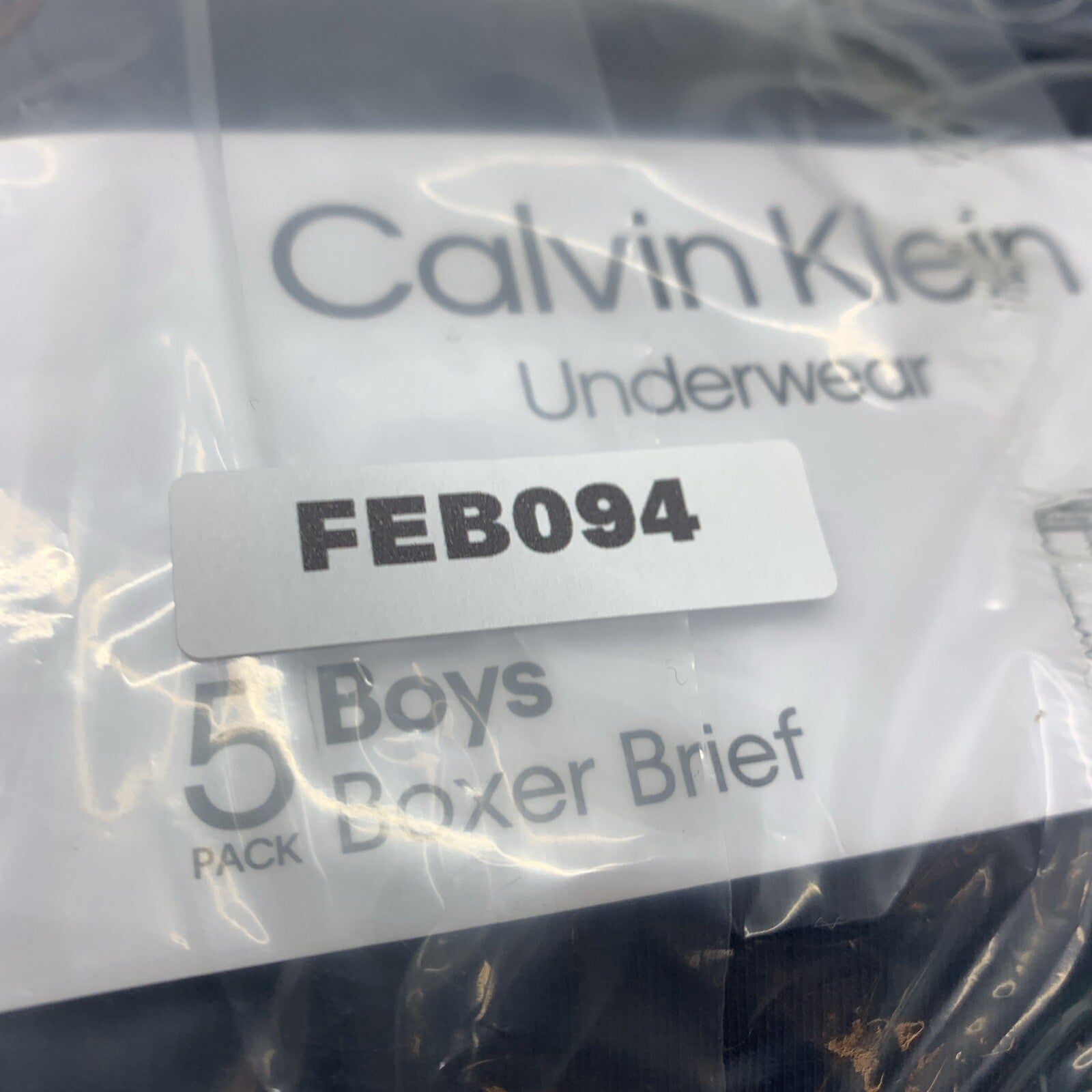 Calvin Klein Underwear Boys Large 12/14 Boxer Briefs 5136 Cotton Blend 5 Pack