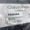 Calvin Klein Underwear Boys Large 12/14 Boxer Briefs 5136 Cotton Blend 5 Pack