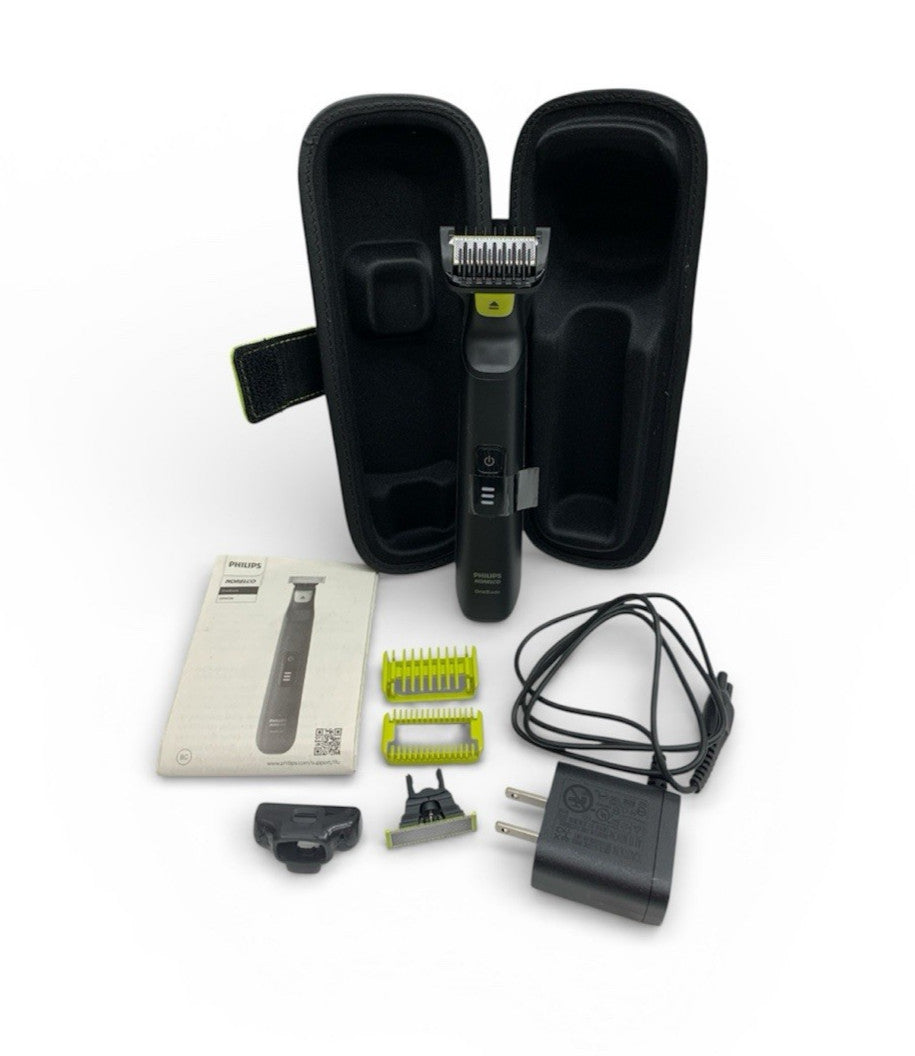 Philips Norelco Oneblade Pro-Face and Trimmer and Shaver-QP6530/90 50/60hz Used