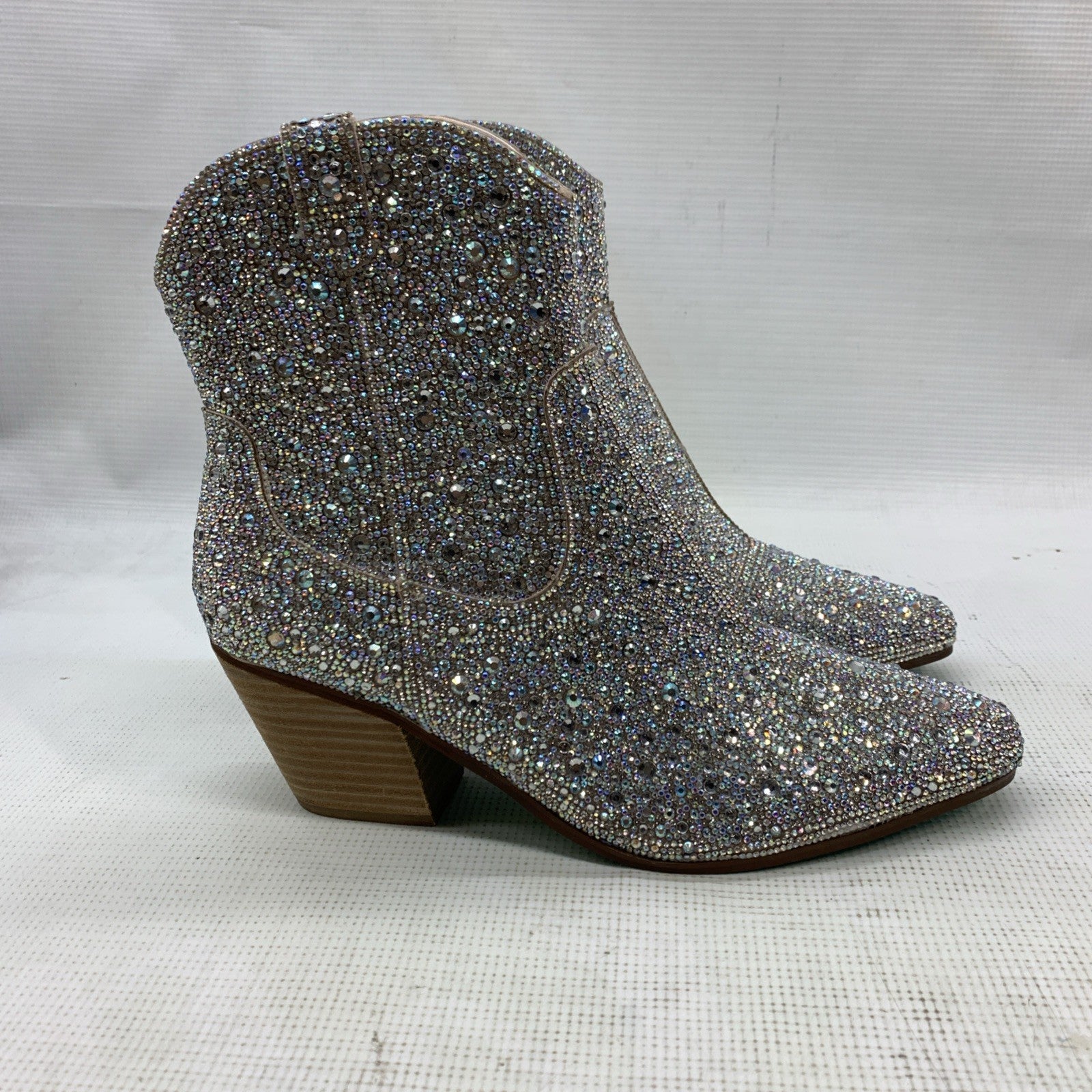 Betsey Johnson Women’s Emory Rhinestone Ankle Side Zipper Bootie SB-DIVA 8.5W