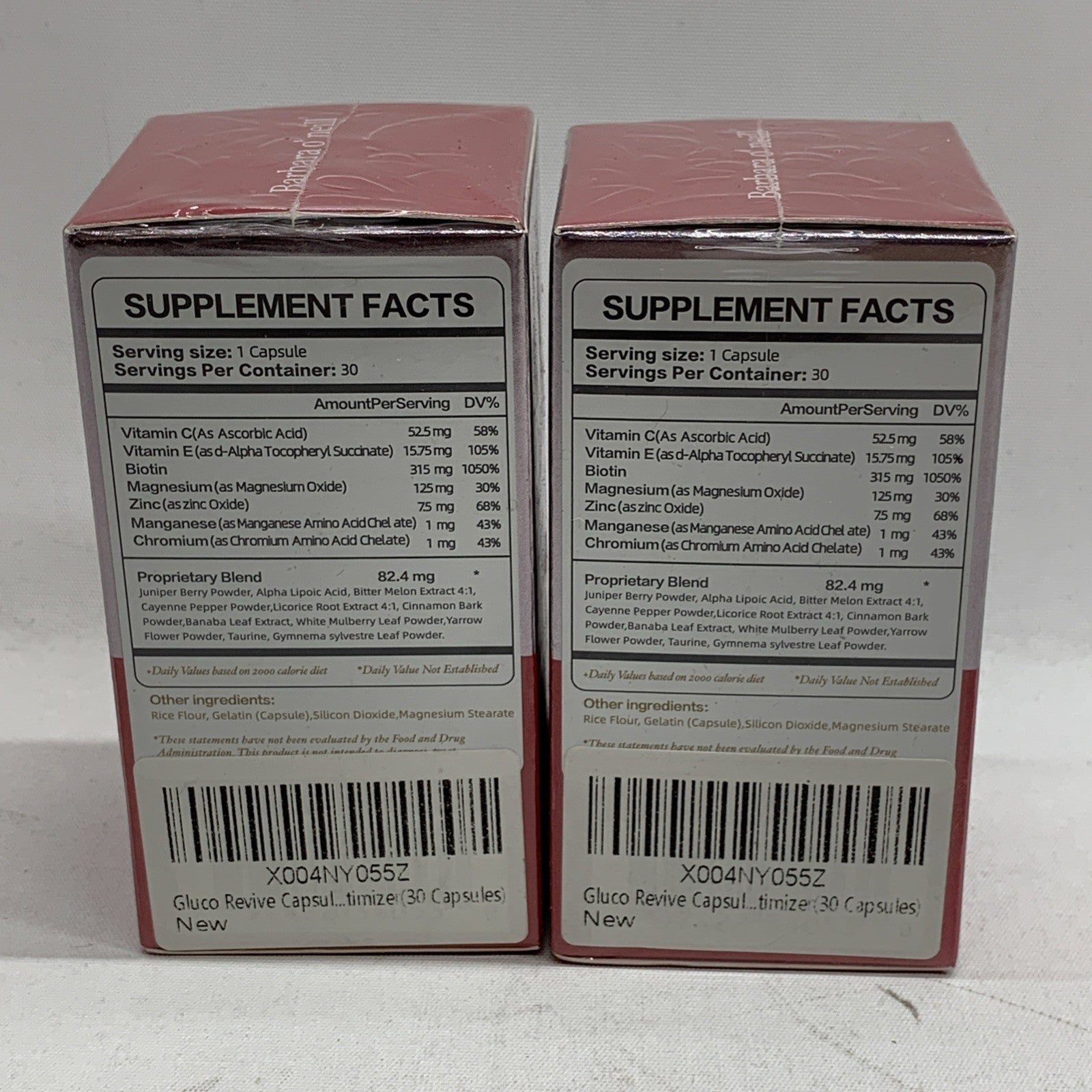 Gluco Revive Blood Support GlucoRevive Advanced Glycogen Support 30 caps - 2 lot