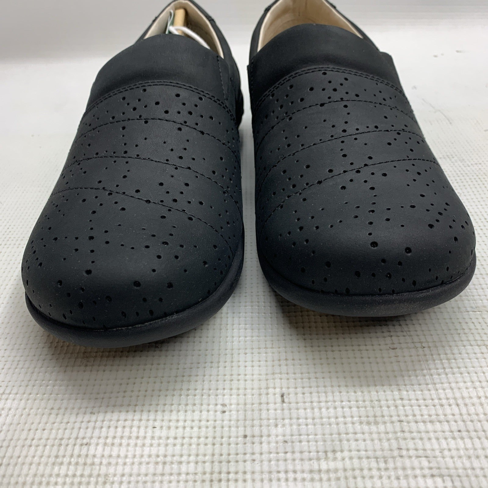 Revitalign Womens Size 9.5 Ridgeway Picasso Black Leather Slip On Comfort Shoe