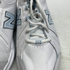 New Balance 608 V5 Womens 10.5 Men's 9 Walking Shoes White Blue Casual Sneakers