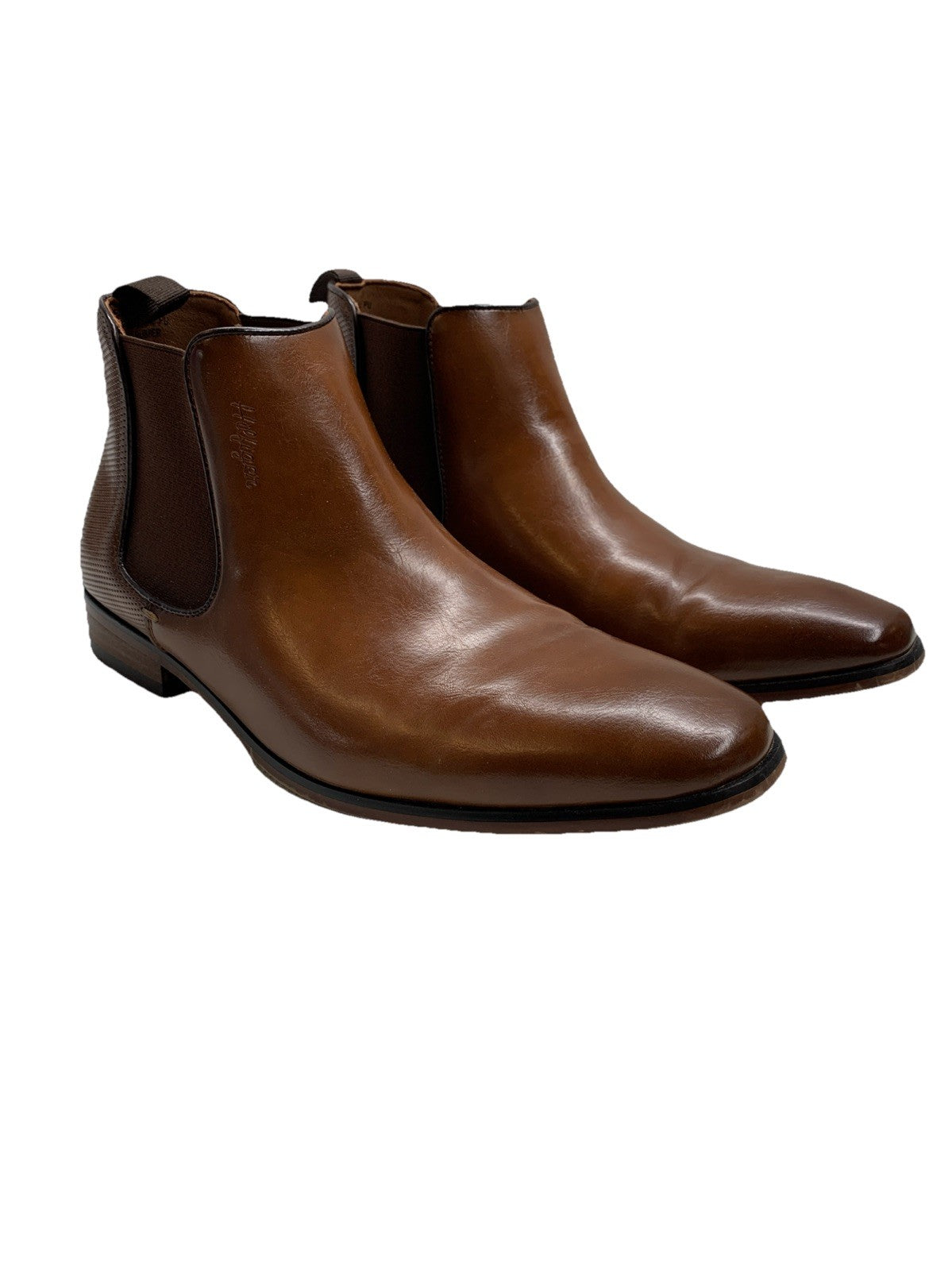 Tommy Hilfiger Men's Sesame Chelsea Dress Boots Brown Size 9M Dark Natural 120