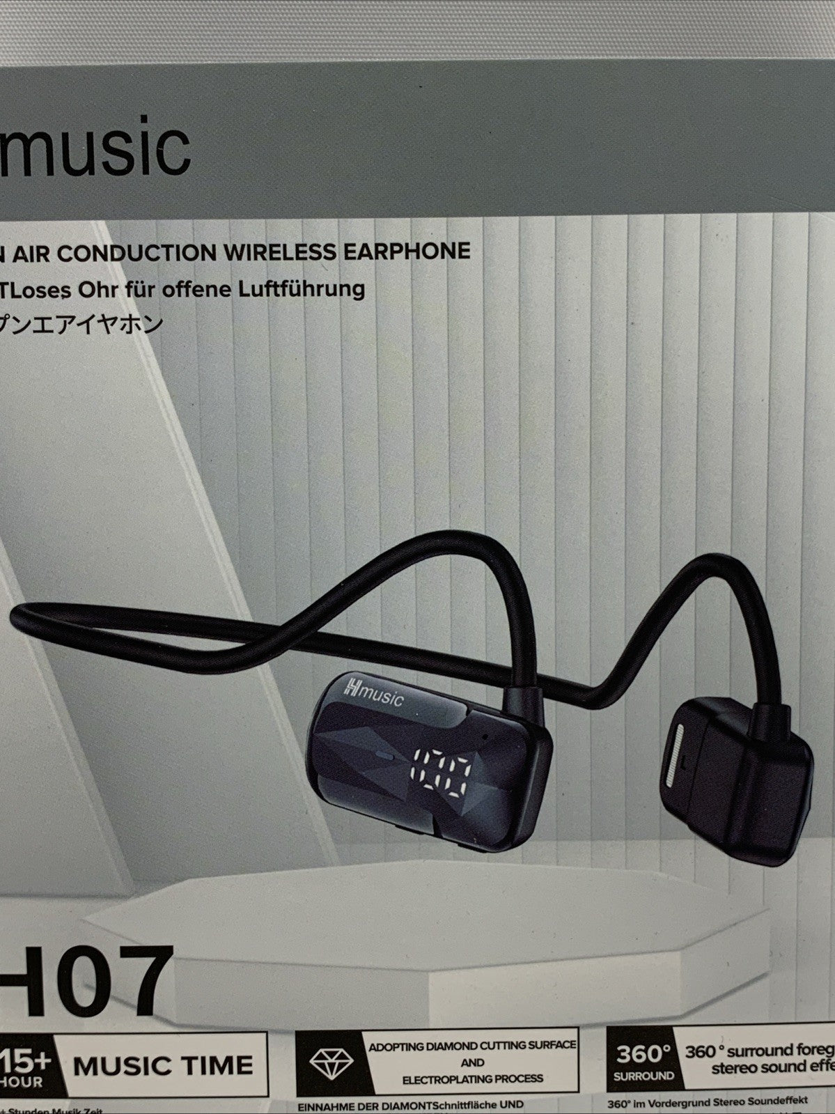 Open Ear Headphones, Bluetooth 5.4 Air Conduction Headphones, ENC Calls, 16H