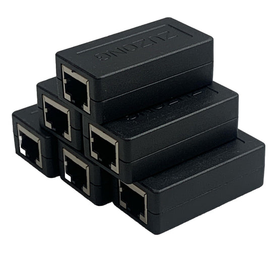 RJ45 Inline Coupler Cat7 Cat6 Cat5e Cat5 Ethernet LAN Network Cable Adapter 6pk