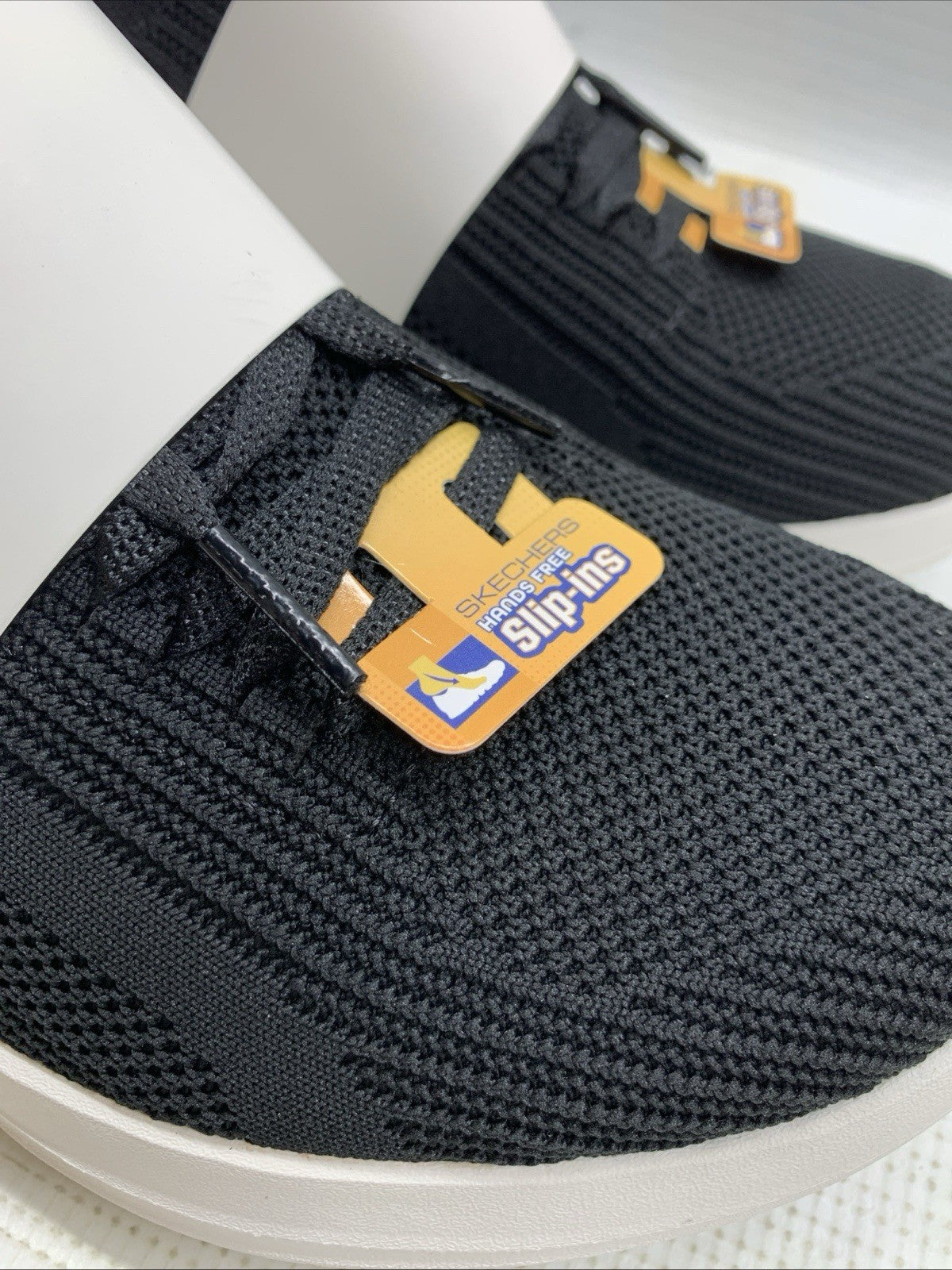 Skechers Womens Slip-Ins Ultra Flex 3.0 Shoes Black/White 149710 Size 8 Wide fit