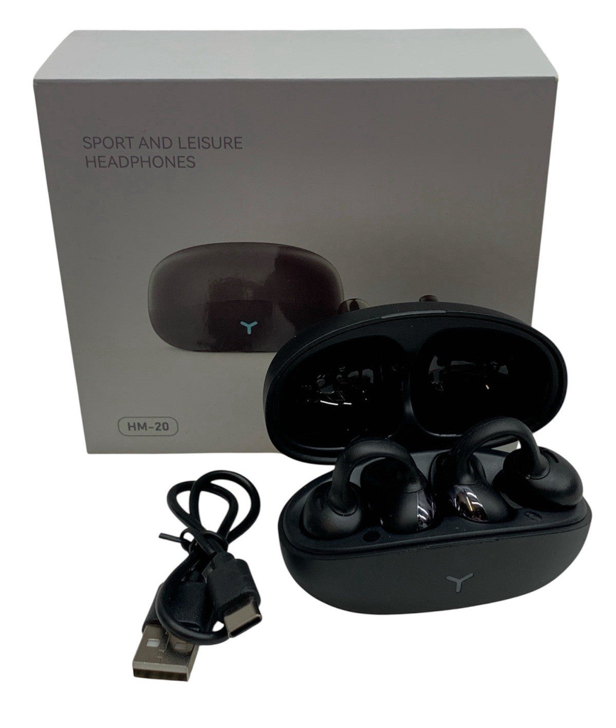 Sport And Leisure Headphones HM-20 Talk Time 8H, Play Time 12H Earphone Black